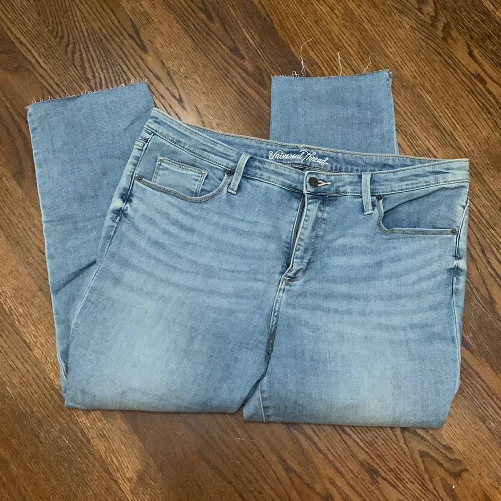 Universal Thread High Rise Straight Crop Jeans